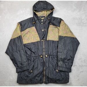 Edelweiss Ski Jacket Women Medium Full Zip Up Coat Hoodie Snow Vintage 80s Adult